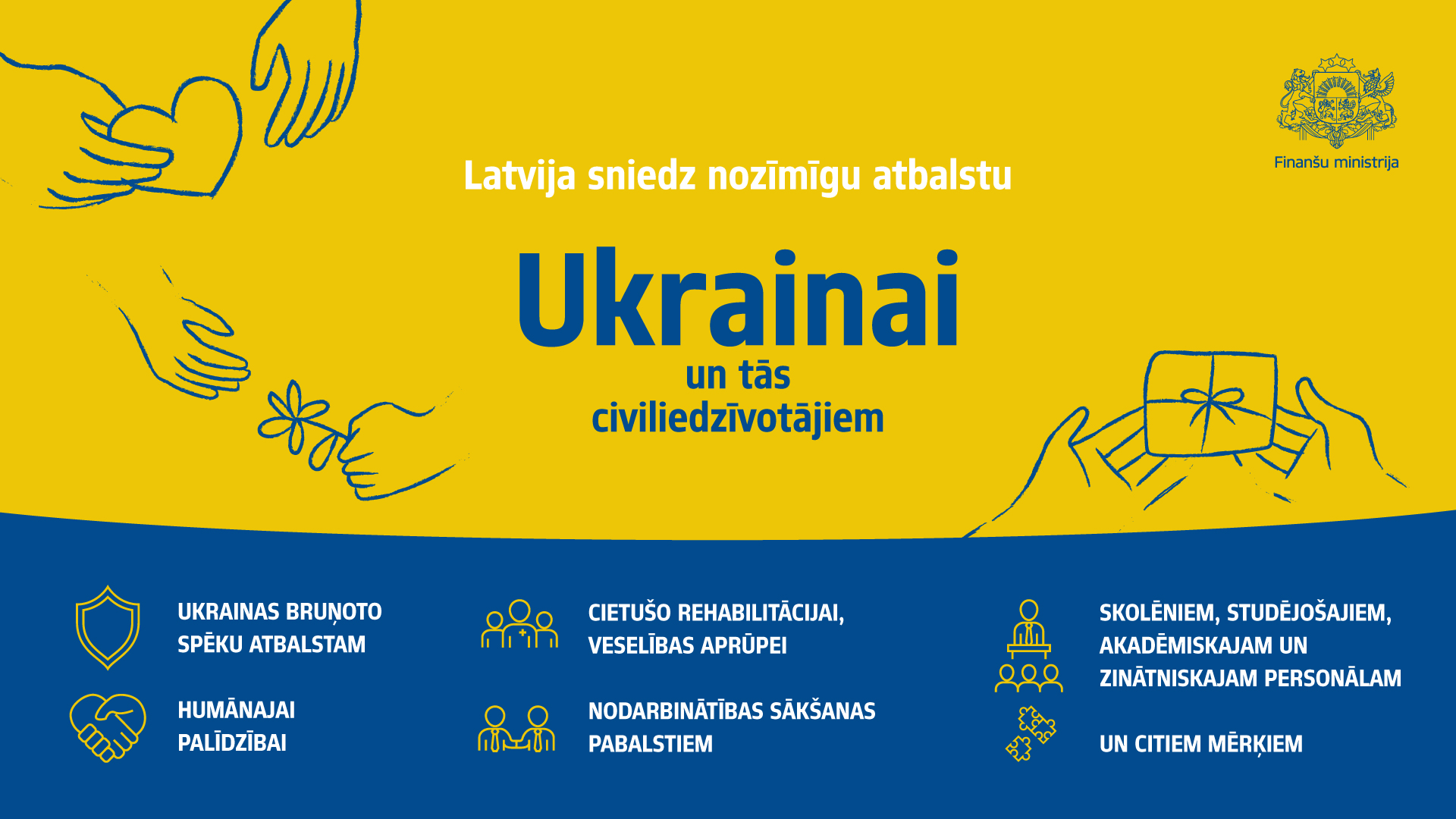 Latvija sniedz nozīmīgu atbalstu Ukrainai un tās civiliedzīvotājiem