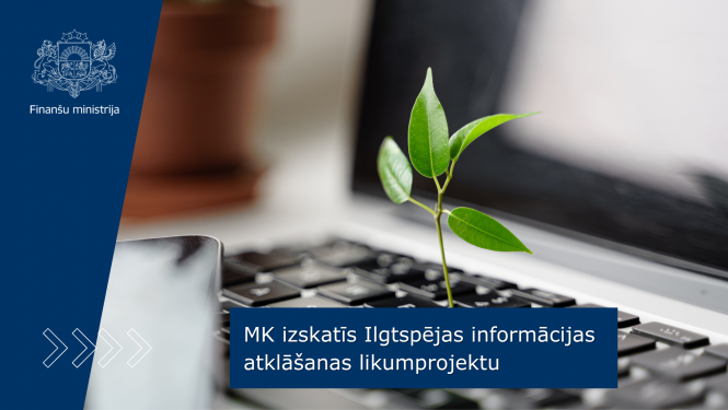informatīvs attēls par Ilgtspējas informācijas atklāšanas likumprojektu