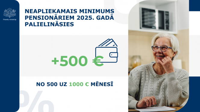 Neapliekamais minimums pensionāriem - 1000 eiro